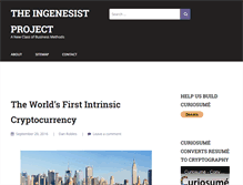 Tablet Screenshot of ingenesist.com